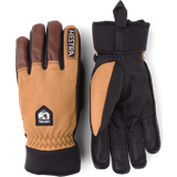Brun - Neopren Tilbehør Hestra Army Leather Wool Terry 5 Finger Gloves - Grey/Black