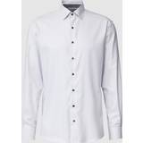 Eterna 3XL - Denimshorts - Herre Skjorter Eterna MODERN FIT Shirt in grey structured