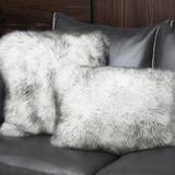 Puder Shein 1pc Plush Cushion Cover Komplett dekorationskudde Röd, Svart (50x30cm)