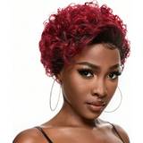 Multifarvede Extensions & Parykker Shein Deep Wave Pixie Cut 13 X 1 Lace Front Wig 1B99J Color