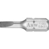 ASW Tilbehør til elværktøj ASW Bits lige kærv 0,6X3,5 70MM 1/4