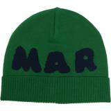 Marni Kids Logo Beanie - Green & Navy (232379M713002)