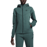 Nike Dame - Grøn Overdele Nike Sportswear Tech Fleece Windrunner Zip Up Hoodie for Women - Deep Jungle/Black