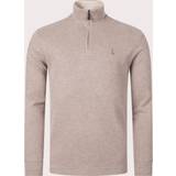 Herre - Skind Sweatere Polo Ralph Lauren Cotton-Piqué Sweatshirt Brown