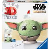 Star Wars 3D puslespil Ravensburger 3D Puzzle Star Wars Stitch Mandalorian Grogu 72 Pieces