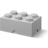 Lego Grå Opbevaring Lego Storage Opbevaringsboks 6 Knopper 37,5x25x18 Stone G