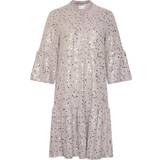 Paillet - Polyester Tøj Noella Verona Short Dress - Grey/Silver