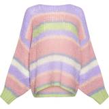 Multifarvet - Nylon Overdele Noella Rona Ella Knit Sweater - Soft Pastel Mix