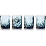 Blå Whiskyglas Lyngby Glas Sorrento 4 Whiskyglas 34cl 4stk