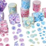 Multifarvet Pakketape Shein Bubble Pattern Random Washi Tape 1pcs