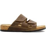 Rieker 46 Hjemmesko & Sandaler Rieker slippers brunt olieret skind