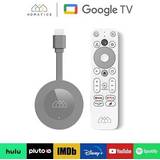Fjernbetjening Medieafspillere Homatics Homatics dongle 4k google tv wifi mediaplayer with voice remote control grey
