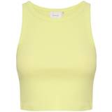 Gestuz Dame - Gul T-shirts & Toppe Gestuz Top DrewGZ Cropped Top Sunny Lime