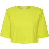 Gestuz Dame - Gul T-shirts & Toppe Gestuz Jorygz Cropped Tee, Farve: Evening Primrose, Størrelse: XS, Dame