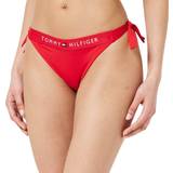 Rød - XS Badetøj Tommy Hilfiger Side TIE Cheeky Bikini Bikiniunderdele Nylon hos Magasin Primary Red