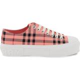 Burberry Dame Sneakers Burberry Check Cotton Sneakers - Pink
