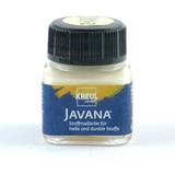 Hvid Fingermaling Kreul Javana Stoffmalfarbe helle und dunkle Stoffe 20ml vanille