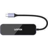 Ethernet hub Unitek uHUB H6 Gloss 6-in-1 USB-C Ethernet Hub With HDMI and 100W Power Delivery