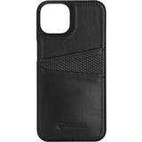 Krusell Metaller Mobiltilbehør Krusell Leather CardCover for iPhone 14 Plus