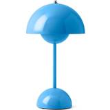 Blå Bordlamper &Tradition Flowerpot VP9 Swim Blue Bordlampe 29.5cm