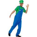 Herrer - Karneval Dragter & Tøj Karnival Costumes Green Plumber Video Game Guy Men's Costume