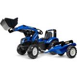 Pedalbiler Falk New Holland T8 Tractor with Front Loader & Trailer