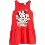 98/104 - Jersey Børnetøj H&M Printed Cotton Dress - Bright Red/Minnie Mouse