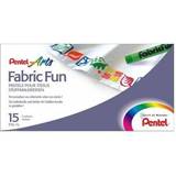 Pentel Tekstilpenne Pentel Fabric Fun Pastel Dye Sticks 15-pack