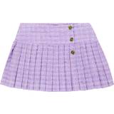 Polyamid Nederdele Versace Kids Medusa Pleated Tweed Skirt - Purple