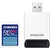 Samsung 512 GB Hukommelseskort Samsung PRO Plus SD-card USB Card Reader 180/130MB 512GB Bestillingsvare, 9-10 dages levering