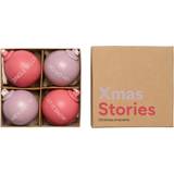 Design Letters Pink Brugskunst Design Letters Xmas Stories Ball Pendants Juletræspynt