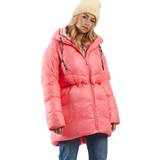 Svea Udendørsjakker Tøj Svea Mid Length Shiny Jacket W Happy Pink Størrelse S