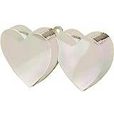 Amscan Valentines Iridescent Heart Balloon Weights Party Decoration-1 Pc