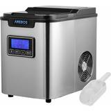Arebos Ice Cube Maker 12 kg 24 h 10-15 minutes production time 3 ice cube sizes black/silver