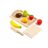 Molto Plastlegetøj Legetøjsmad Molto Sats med matleksaker 9 Delar Frukt
