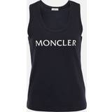 Moncler Dame Overdele Moncler Logo Tank Top - Black