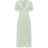 French Connection Stacie Daisy Drape Midi Dress - Forget Me Not Multi