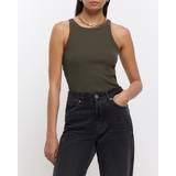 River Island Dame T-shirts & Toppe River Island vest top in khaki-Green12