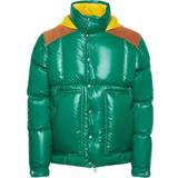 Moncler Grøn Tøj Moncler Mens Green Ain Brand-appliqué Shell-down Jacket