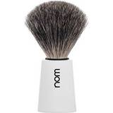 Barberkoste Nom Shaving brush carl pure badger handle plastic white