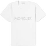 Moncler Dame Overdele Moncler White Crystal T-Shirt White