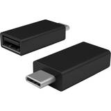 Microsoft Sort Kabler Microsoft Surface USB C - USB A 3.1 Adapter M-F