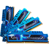 Blå RAM G.Skill RipjawsX DDR3 2400MHz 4x8GB (F3-2400C11Q-32GXM)
