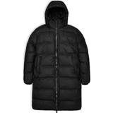 Polyuretan Tøj Rains Alta Long Puffer Jacket - Black