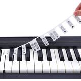 Keyboards INF Aftagelige klaver- og keyboardetiketter 88 tangenter Hvid