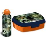 Aluminium - Multifarvet Babyudstyr Universal Studios Jurassic World Lunch Box + Aluminum Bottle Set 500ml