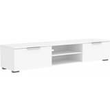 Tv bord hvid højglans Tvilum Match White TV-bord 172.7x33.1cm