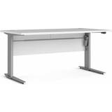 Sølv Skrivebord Tvilum Prima Hvid/Grå Metal Skrivebord 80x150cm