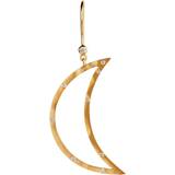 Smykker Stine A Big Bella Moon with Stones Earring - Gold/Transparent