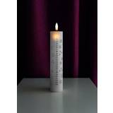 Sølv Lysestager, Lys & Dufte Sirius Calendar Silver LED-lys 22cm